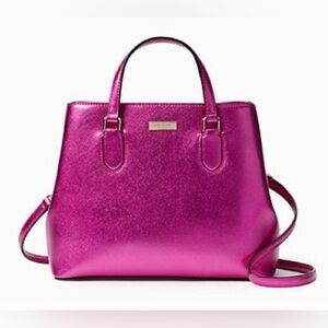 Kate spade metallic pink handbag